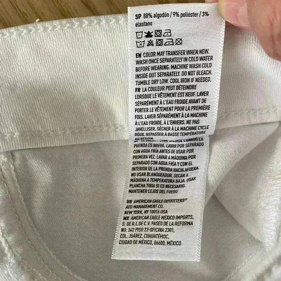 🆕 AEO Plus-size Hi-Rise White Jegging Jeans 20 🆕 - Picture 13 of 14